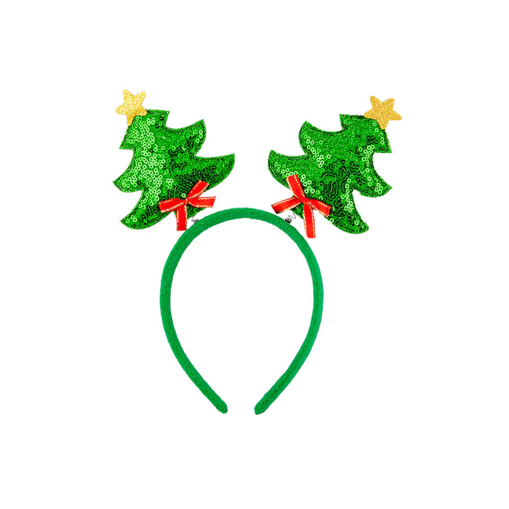 Tiara met kerstboom boppers