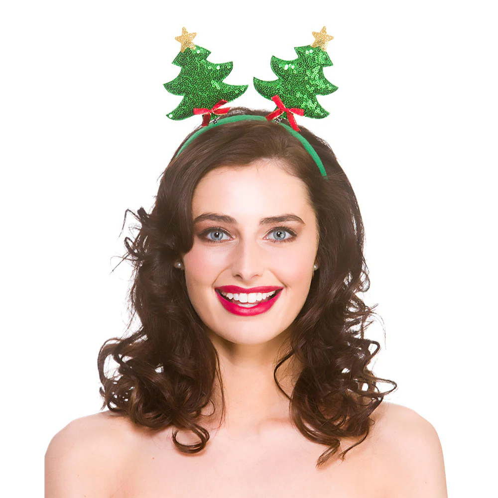 Tiara met kerstboom boppers - Image 2