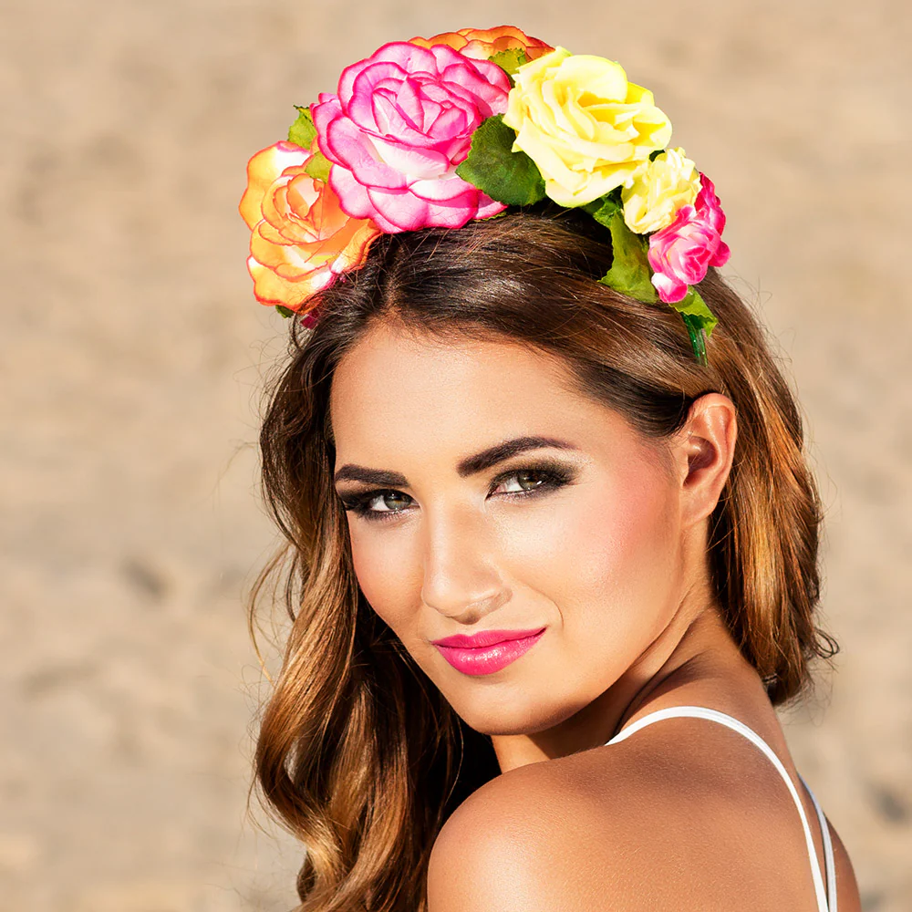 Diadeem bloemen haarband rozen - Image 3