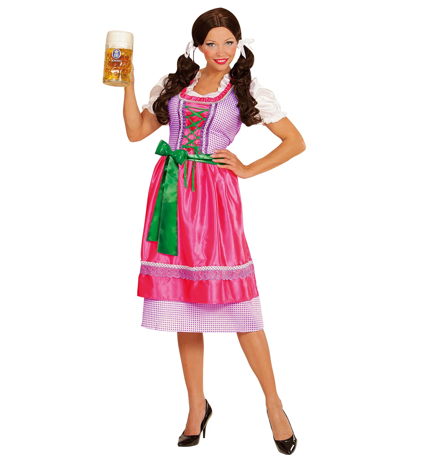 Dirndl jurk roze groen - Image 2