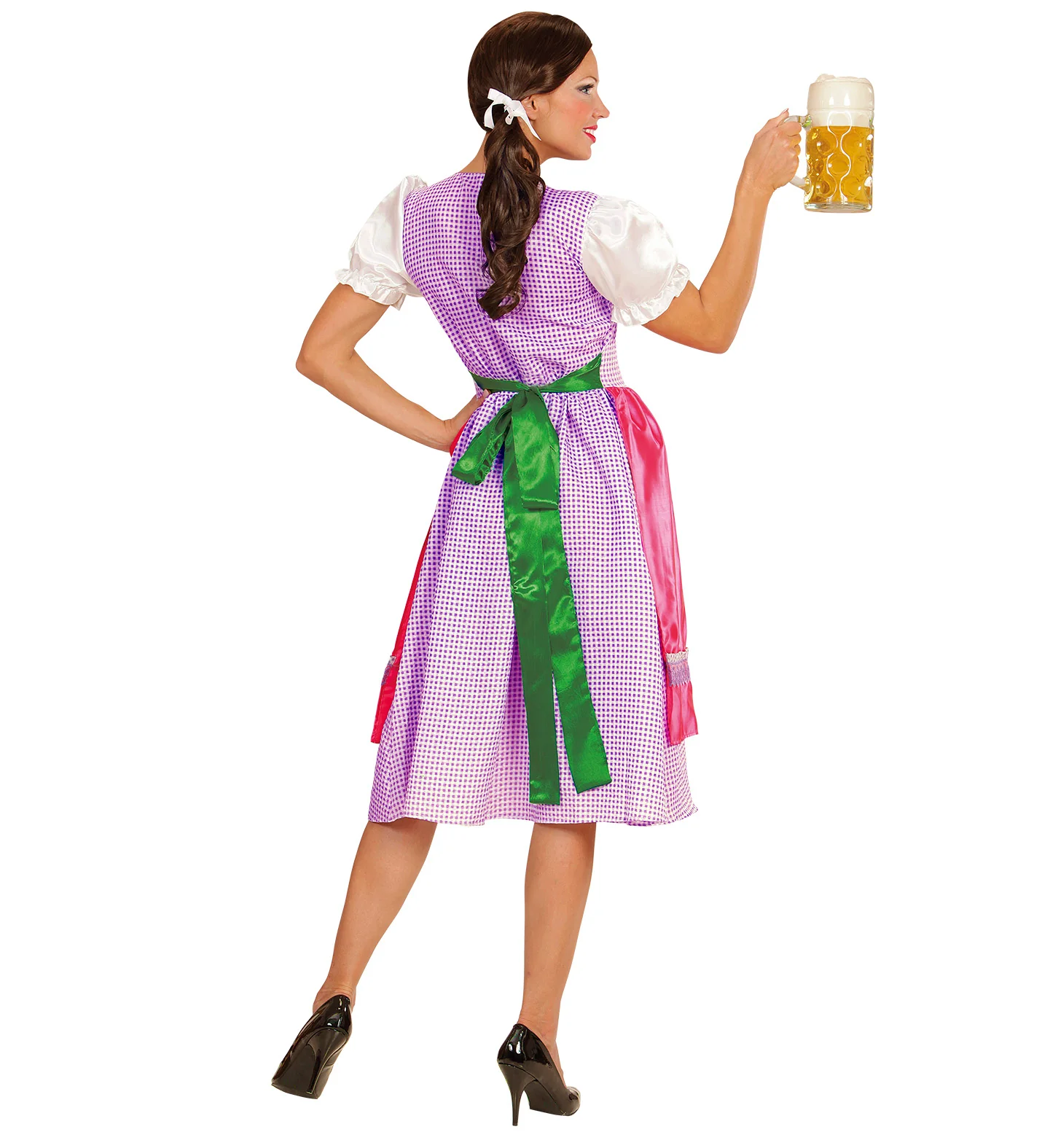 Dirndl jurk roze groen - Image 3
