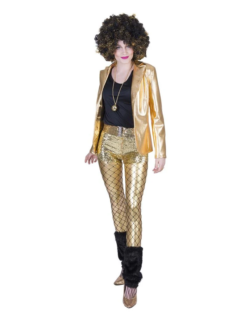 Gouden disco jasje Fever dames - Image 3