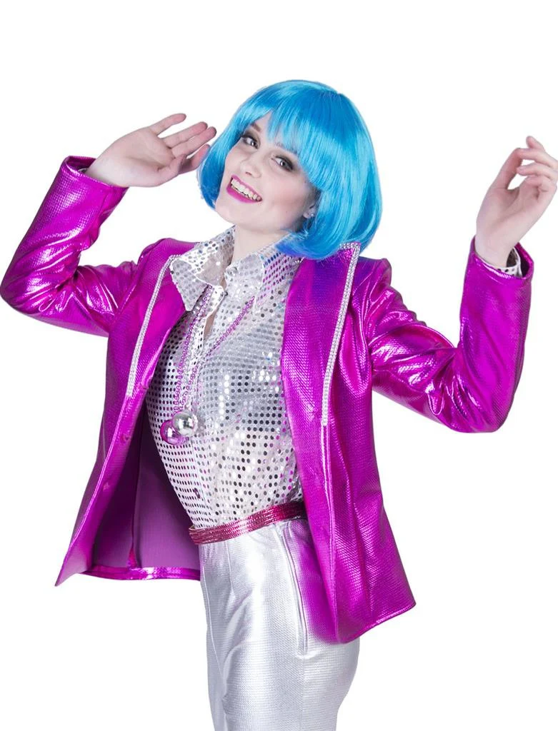 Disco Fever jas roze/fuchsia dames - Image 3