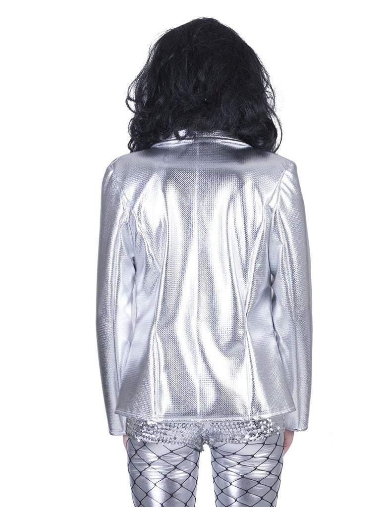 Disco jas Fever zilver dames - Image 2