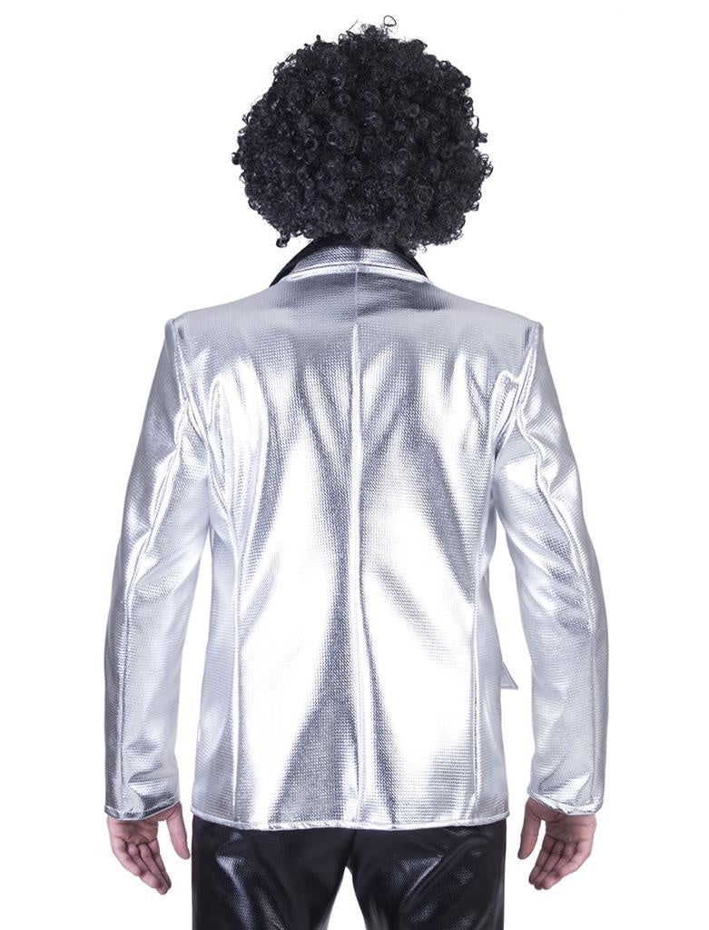 Disco Fever jas zilver heren - Image 3
