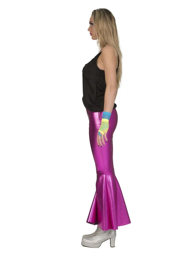 Roze Fuchsia disco Fever broek dames - Image 2