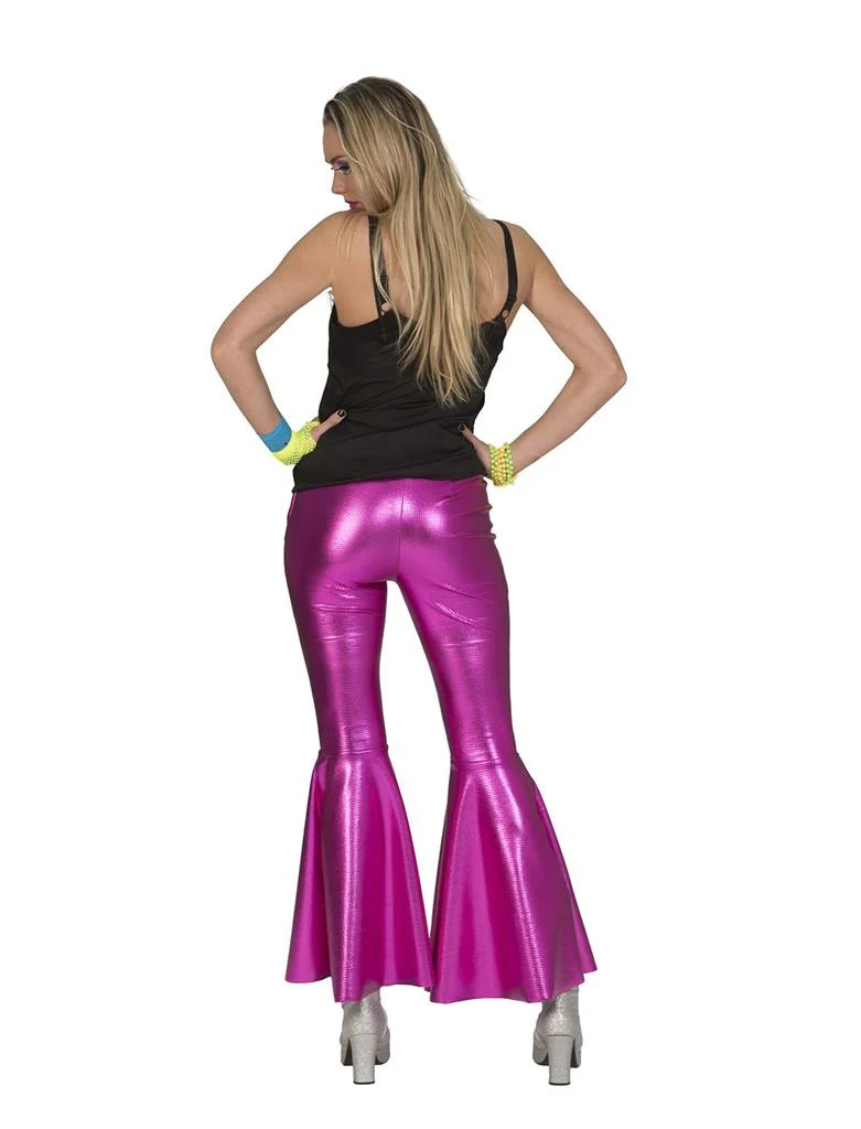 Roze Fuchsia disco Fever broek dames - Image 3