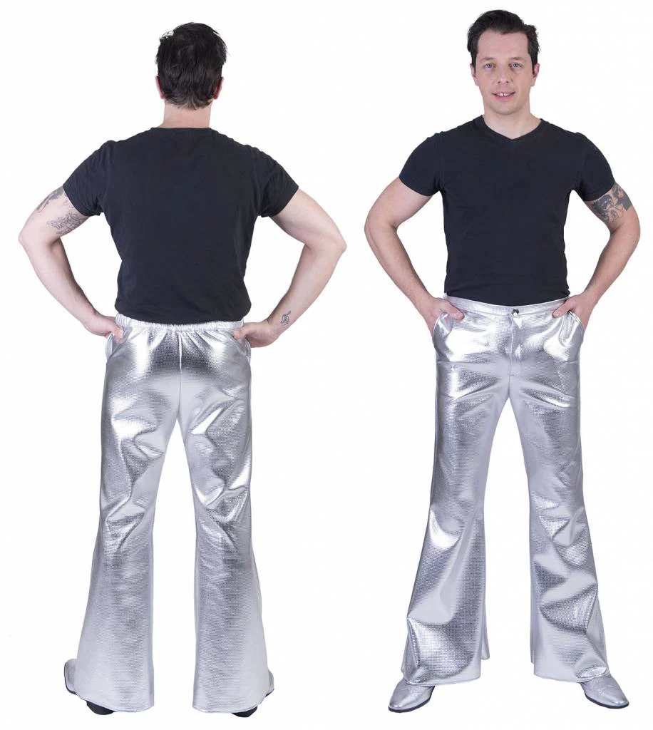 Disco Broek Fever zilver - Image 4