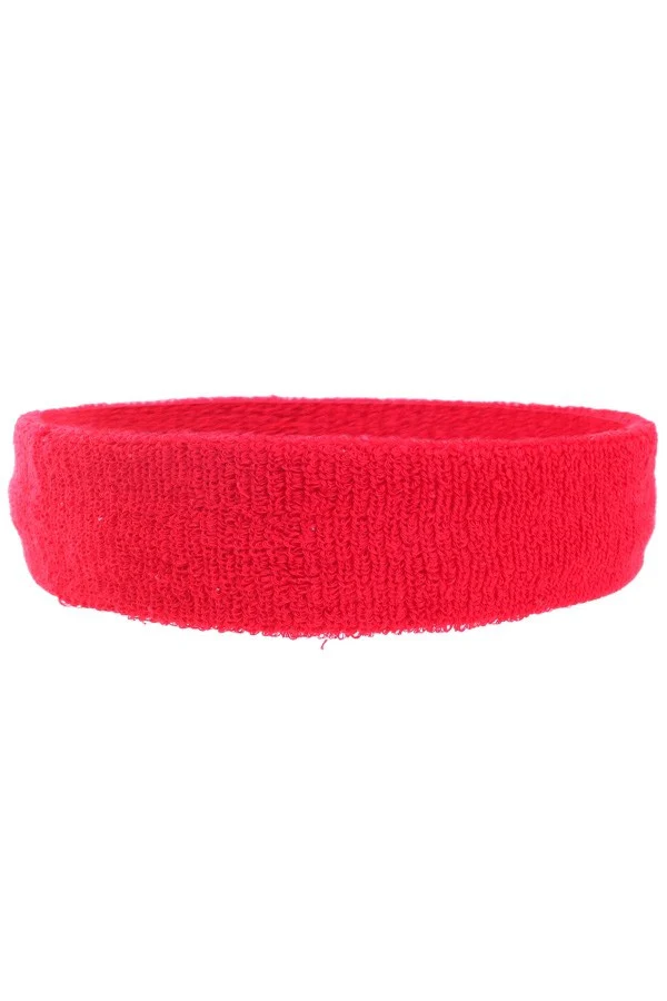 Disco hoofdband zweetband rood