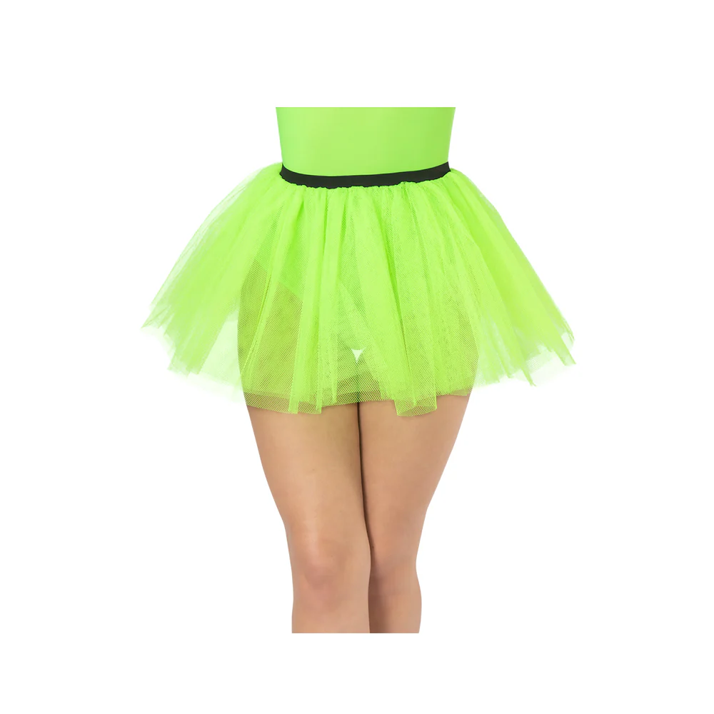 Disco rokje neon groen voor kids