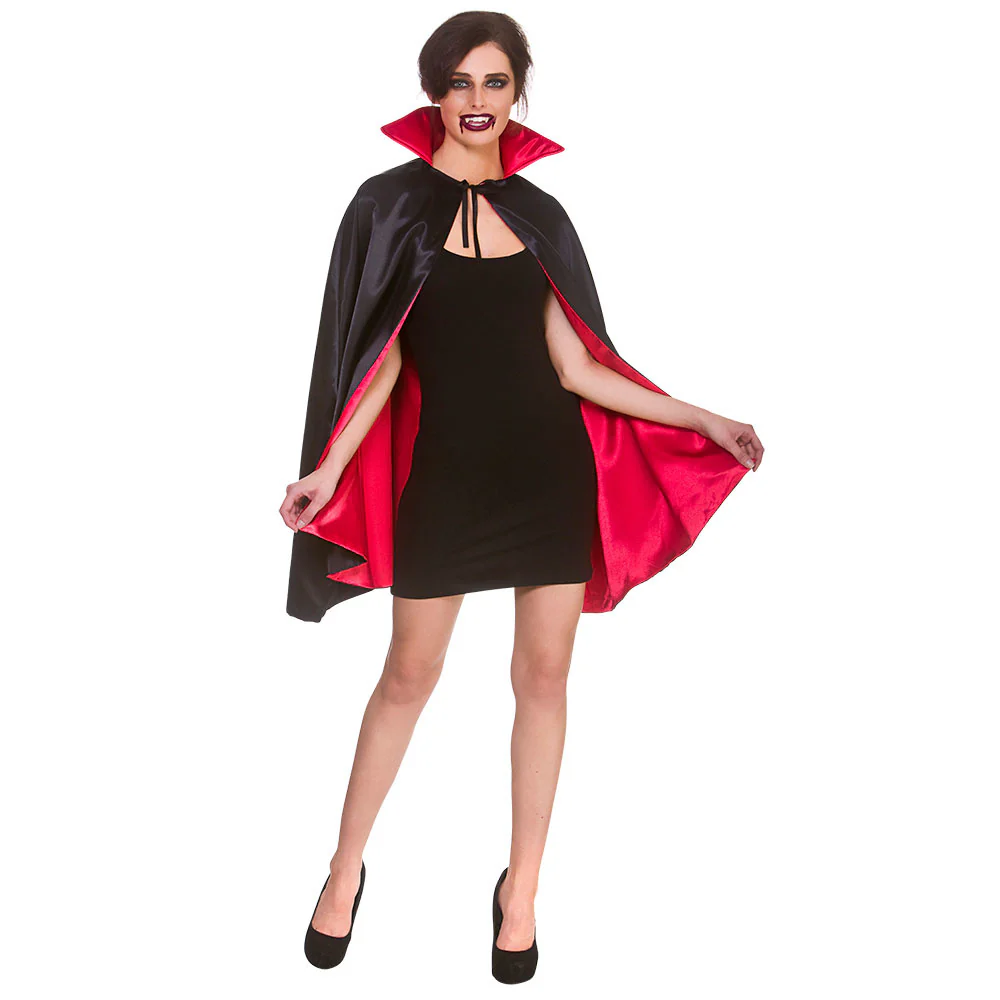 Vampieren cape unisex satijn 140cm - Image 3