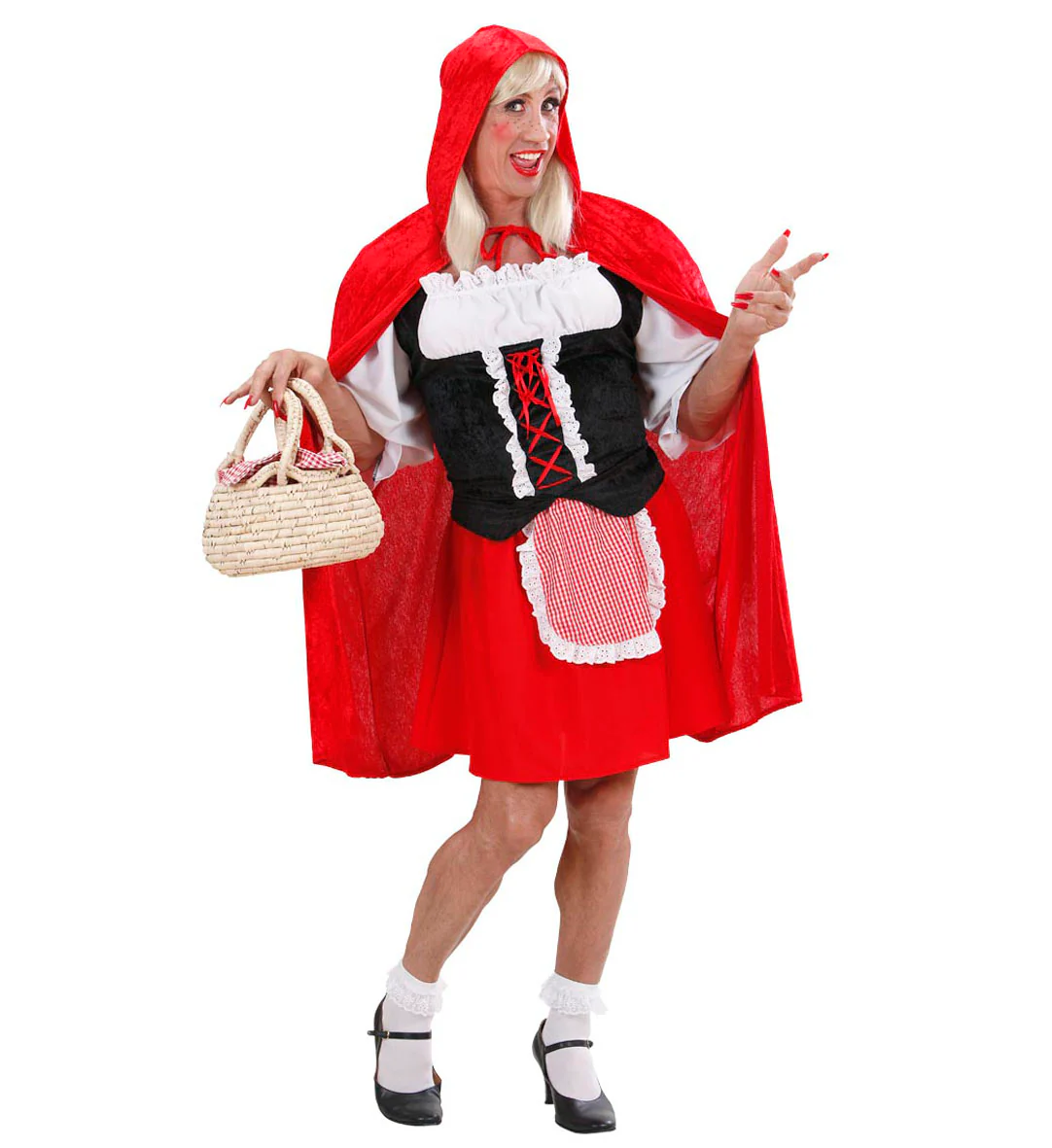 Drag Queen Roodkapje kostuum