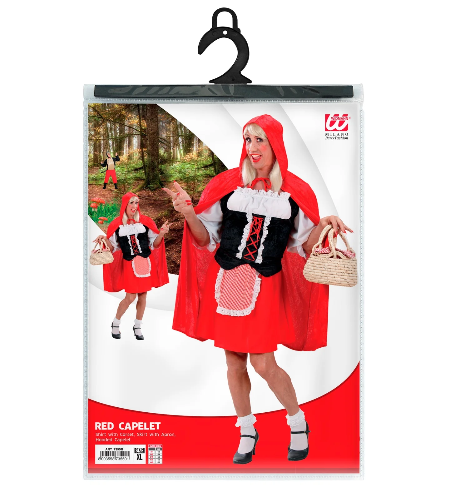 Drag Queen Roodkapje kostuum - Image 2