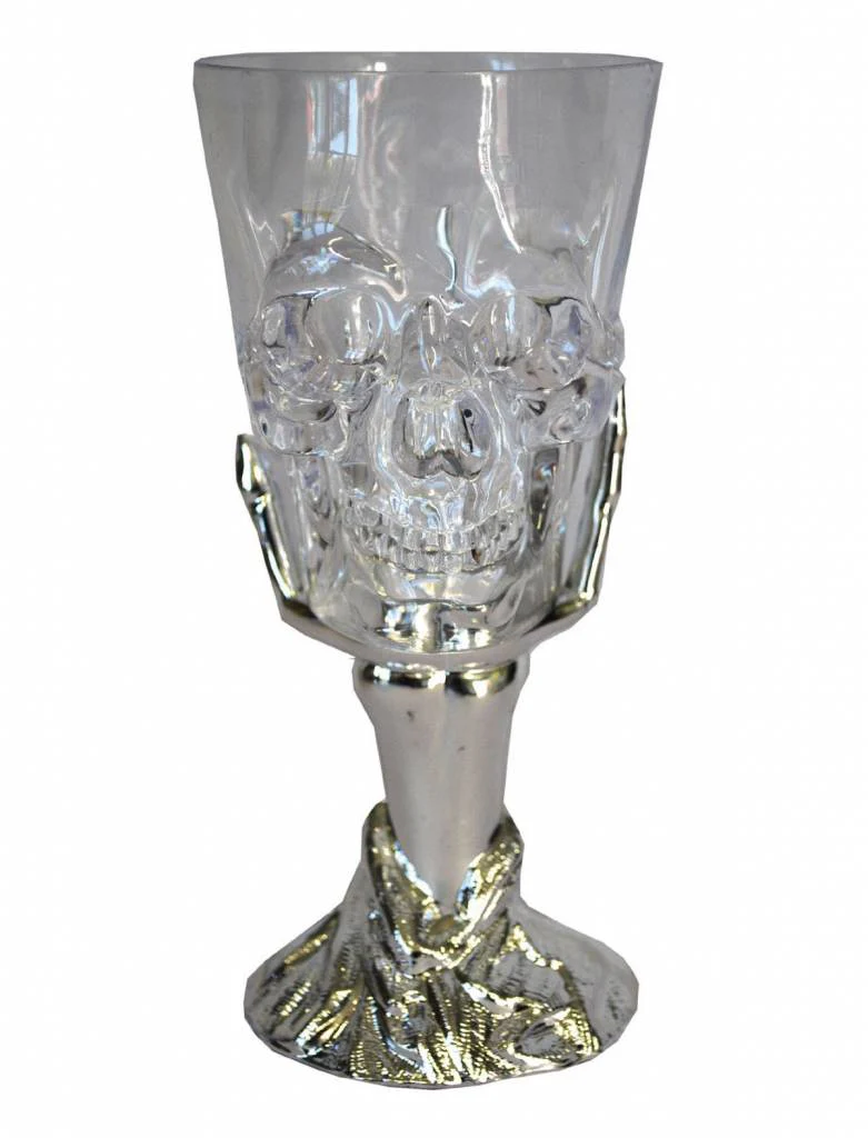 Drinkglas met griezel hand