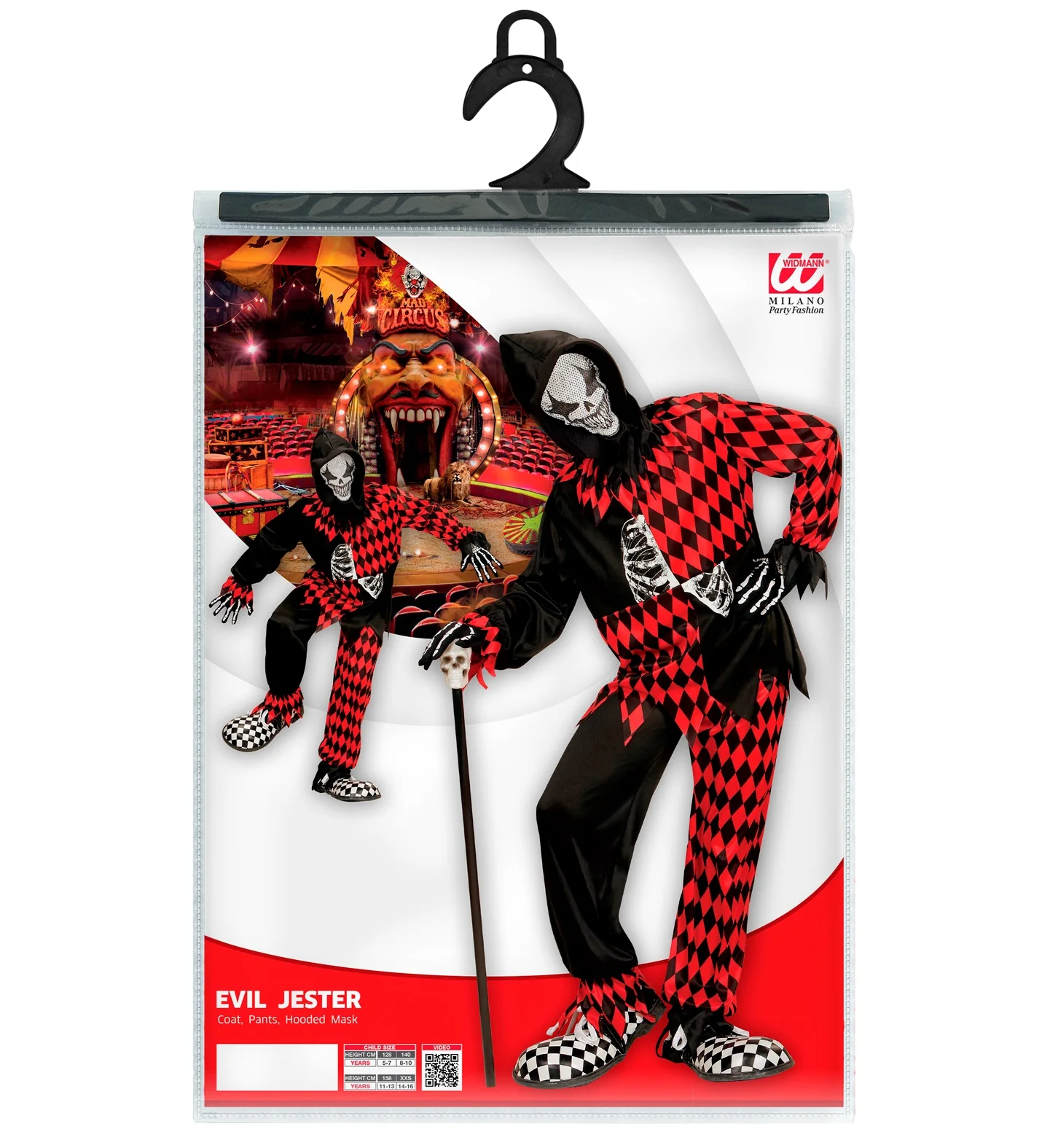 Duivel pak Jester voor kids - Image 4