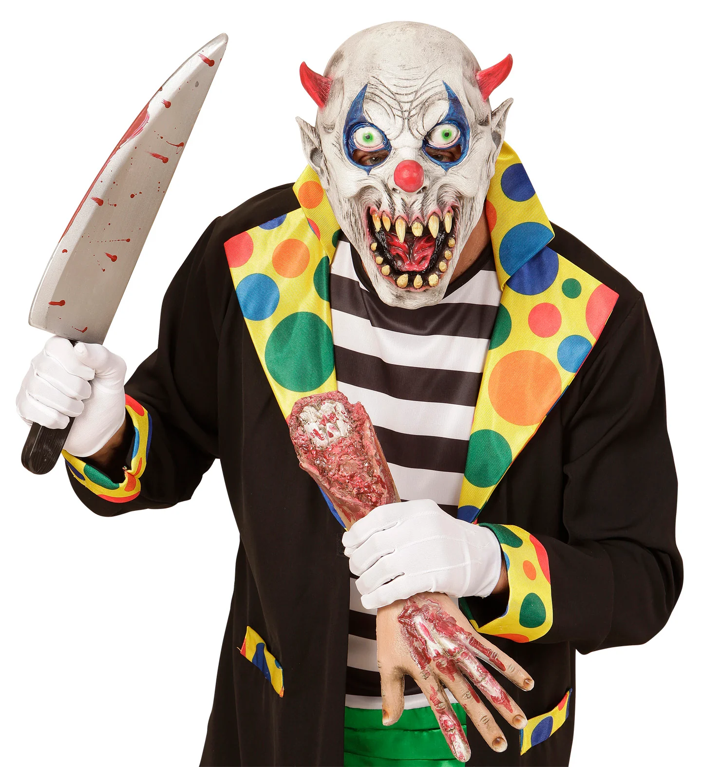 Duivels clown masker voor kinderen - Image 2