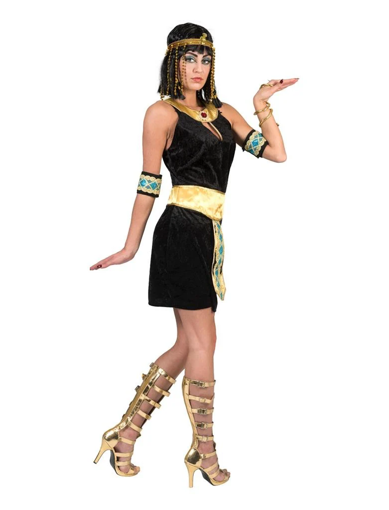 Egyptische Cleopatra jurk zwart - Image 2