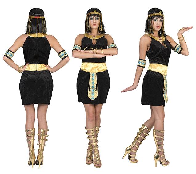 Egyptische Cleopatra jurk zwart - Image 4