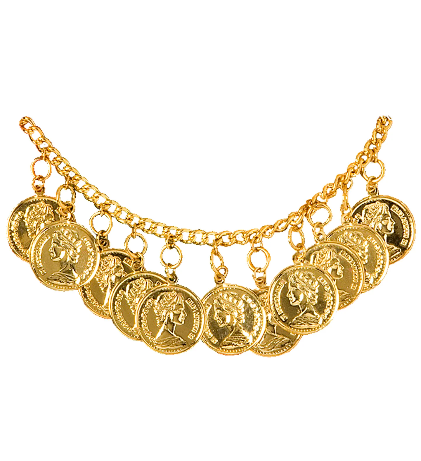 Enkelband met gouden penningen