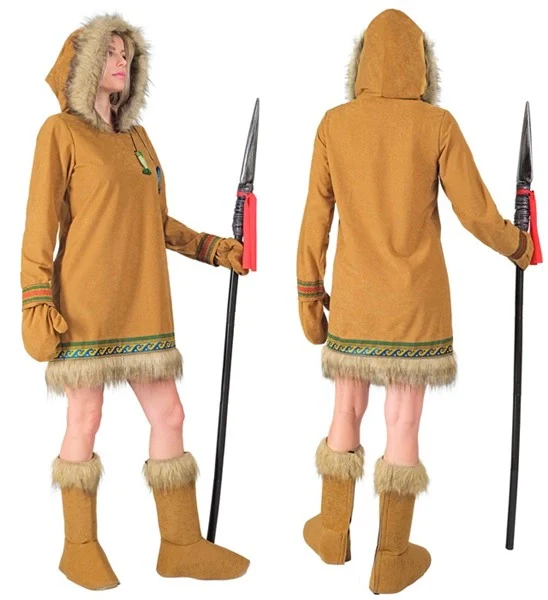 Eskimo dame kostuum Roos dames - Image 2