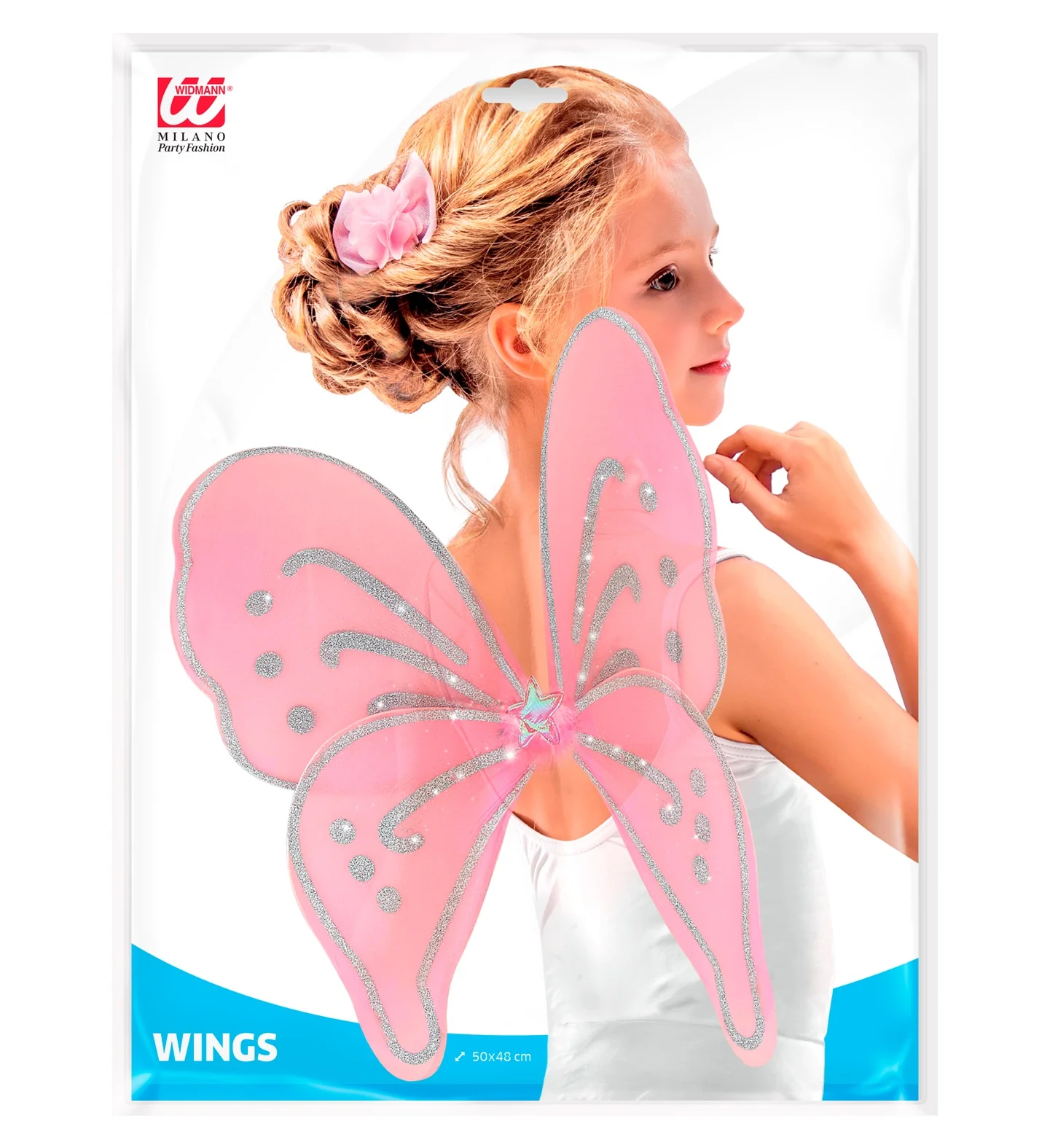 Glitter vlindervleugels roze kinderen - Image 5