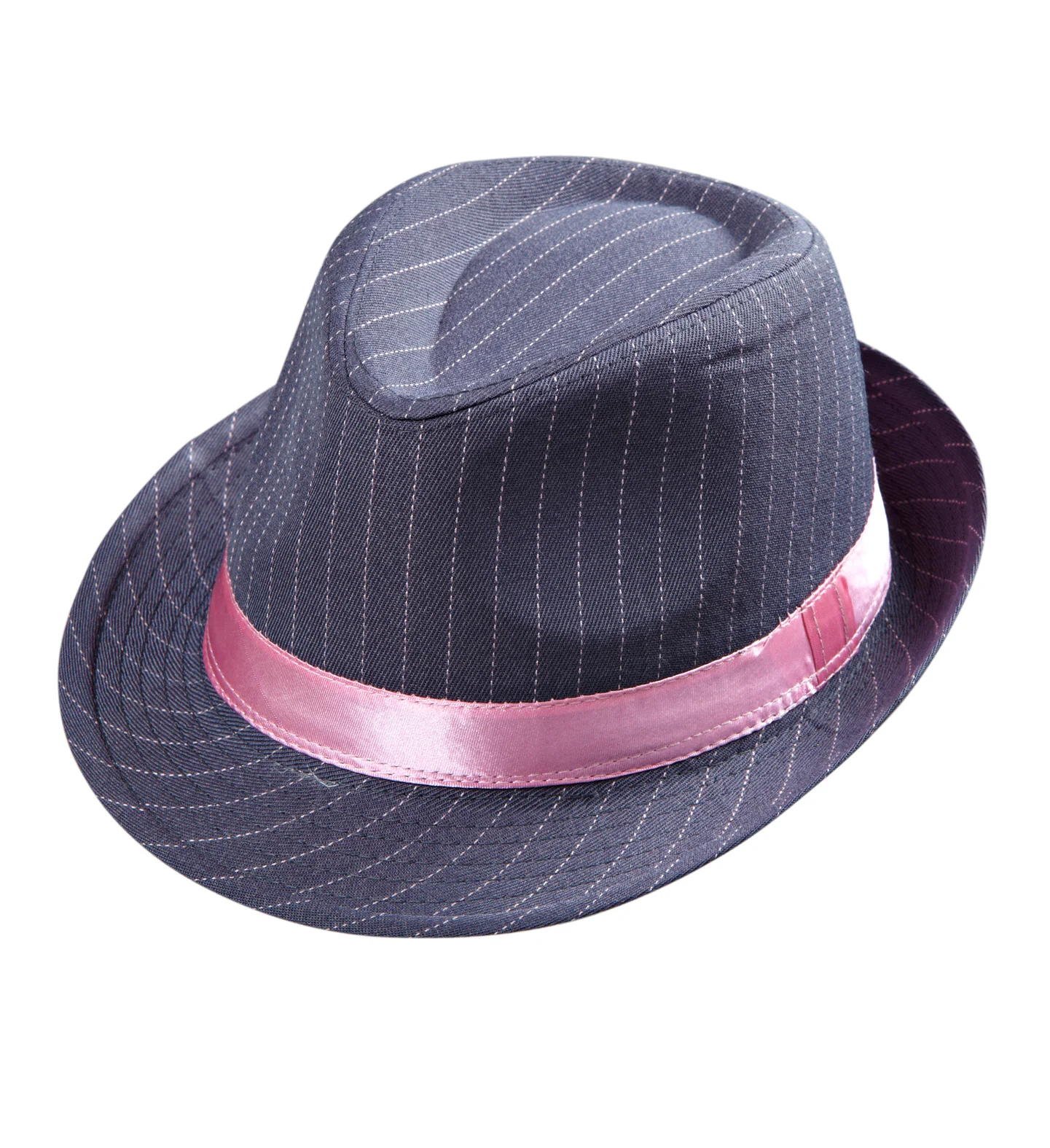 Fedora Grijs Met Krijtstrepen