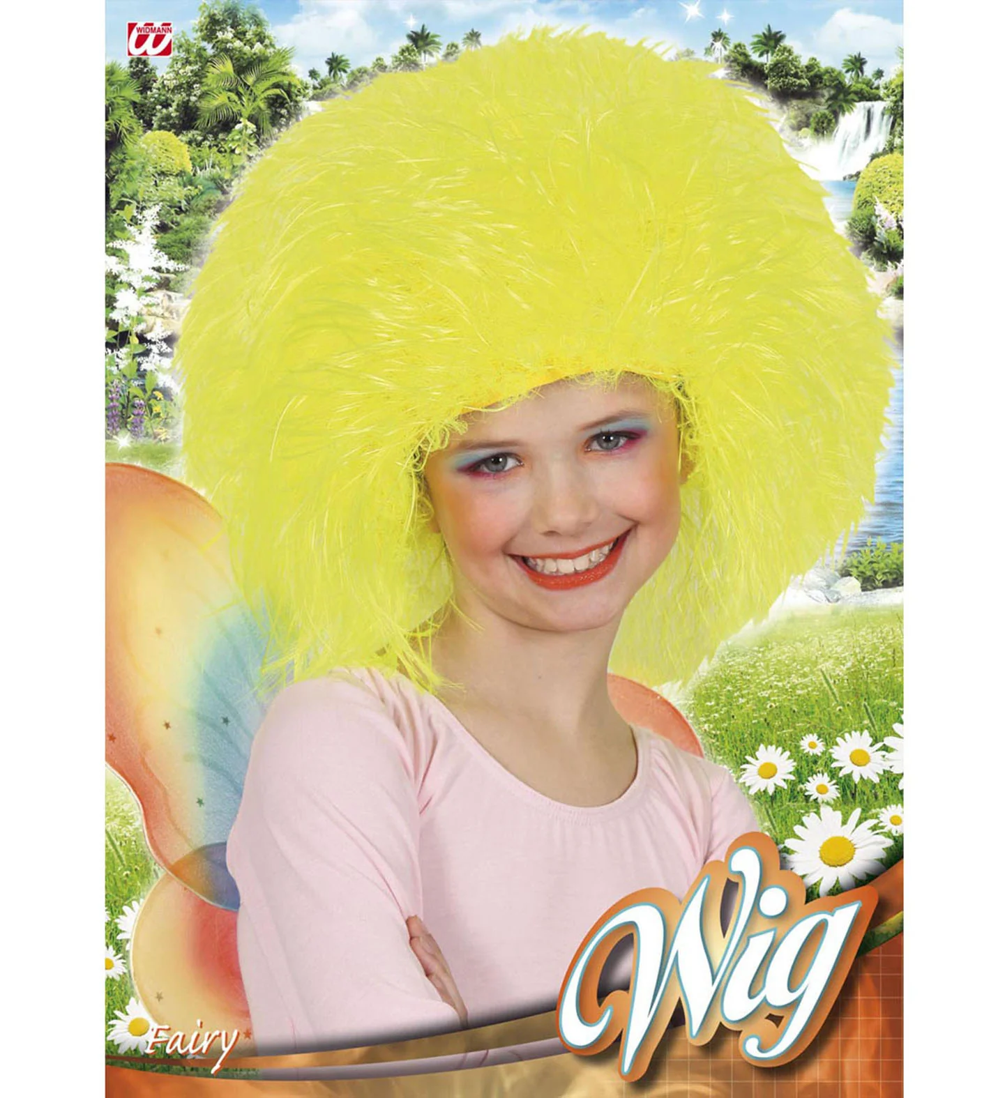 Fee pruik geel kinderen - Image 2