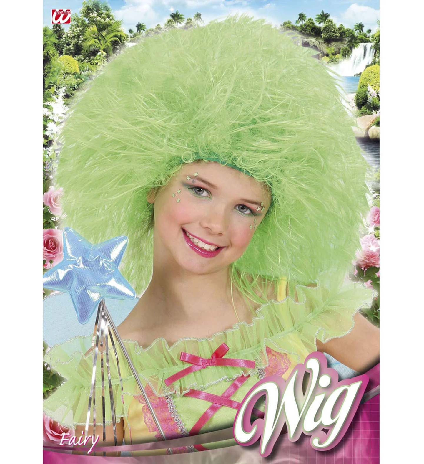 Fee pruik groen kinderen - Image 2