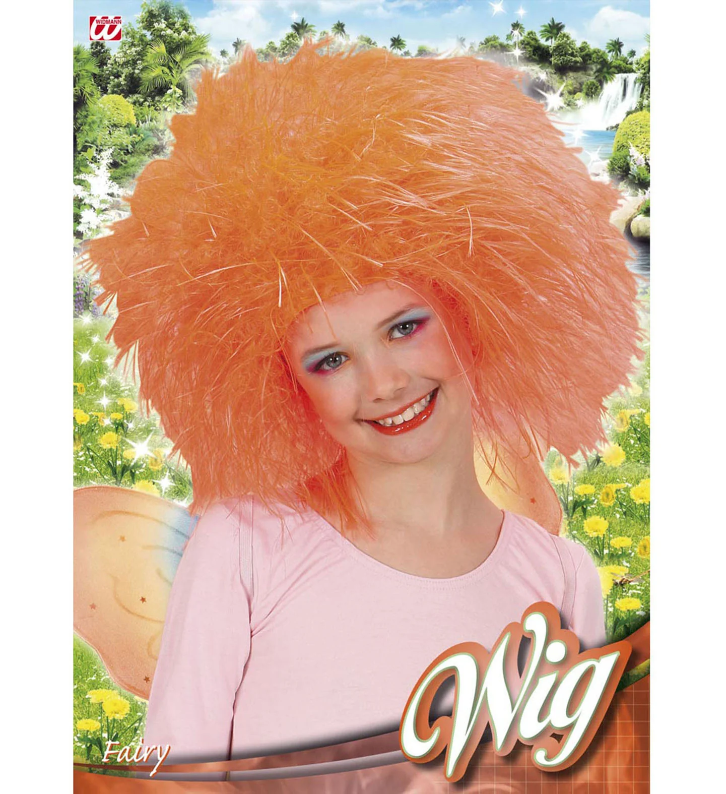 Fee pruik oranje kinderen - Image 2