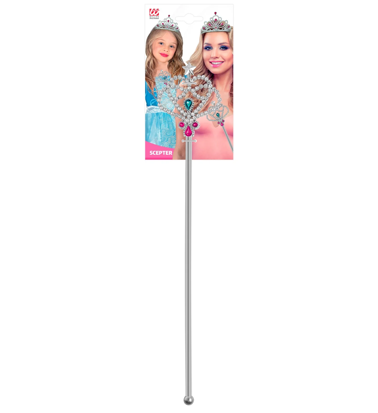 Prinsessenstaf zilver met gemsteen - Image 6