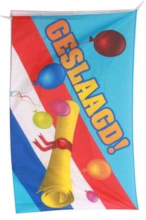 Geslaagd vlag 90x150cm