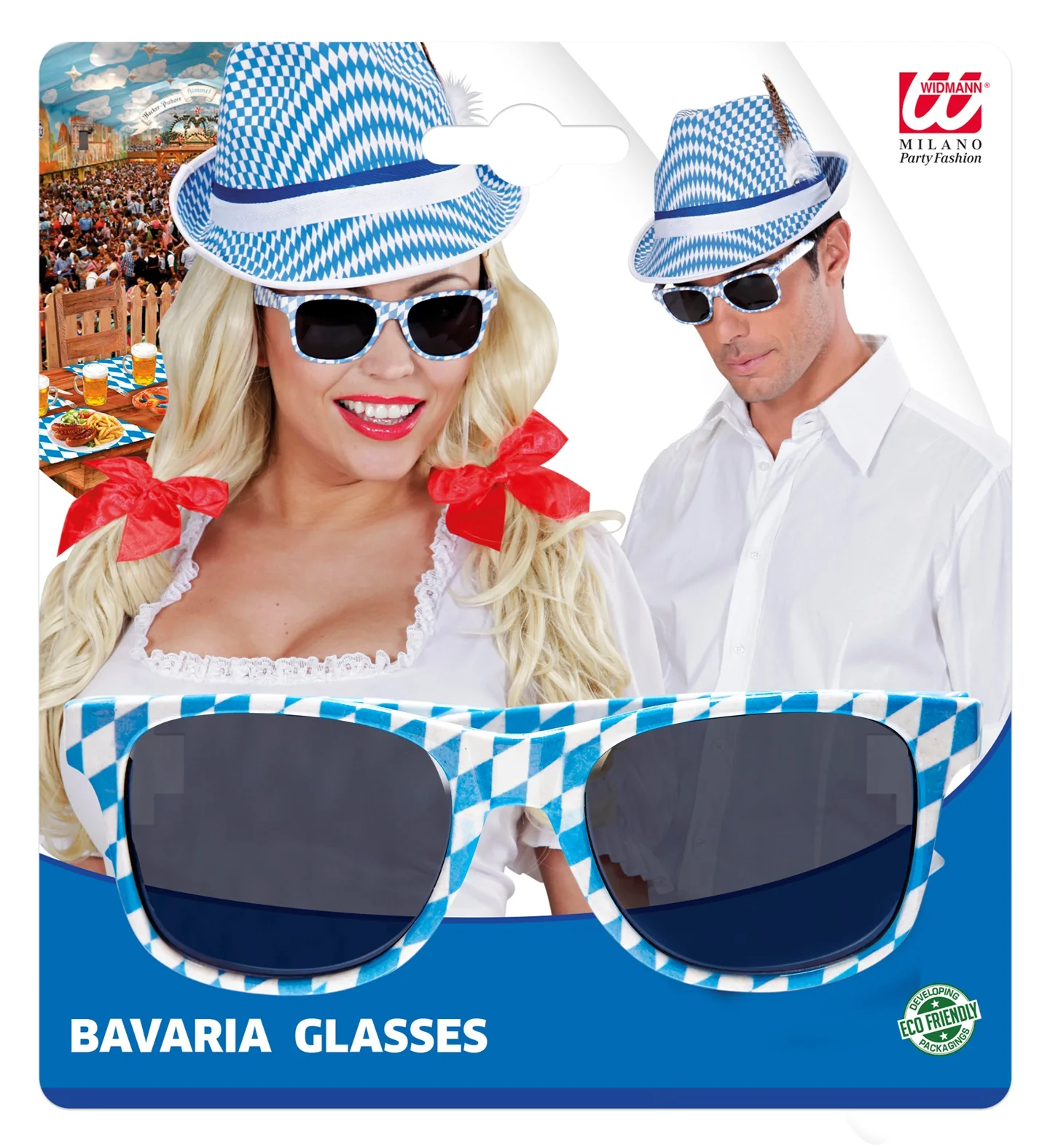 Oktoberfest bril Beieren blau weiss - Image 6