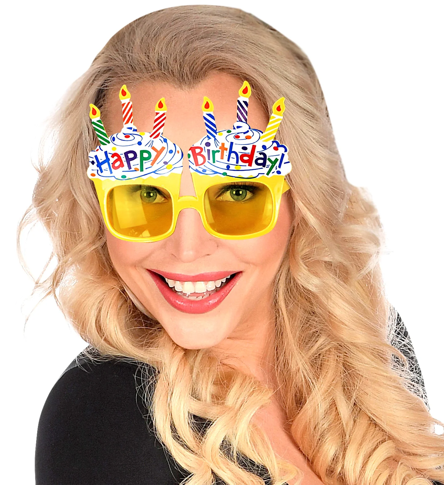 Happy Birthday bril met taart - Image 2