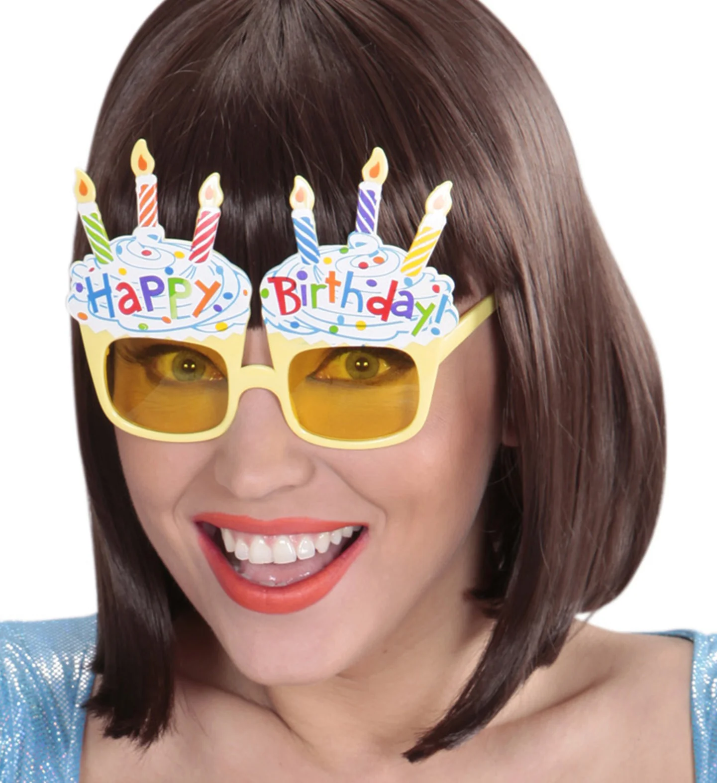 Happy Birthday bril met taart - Image 3