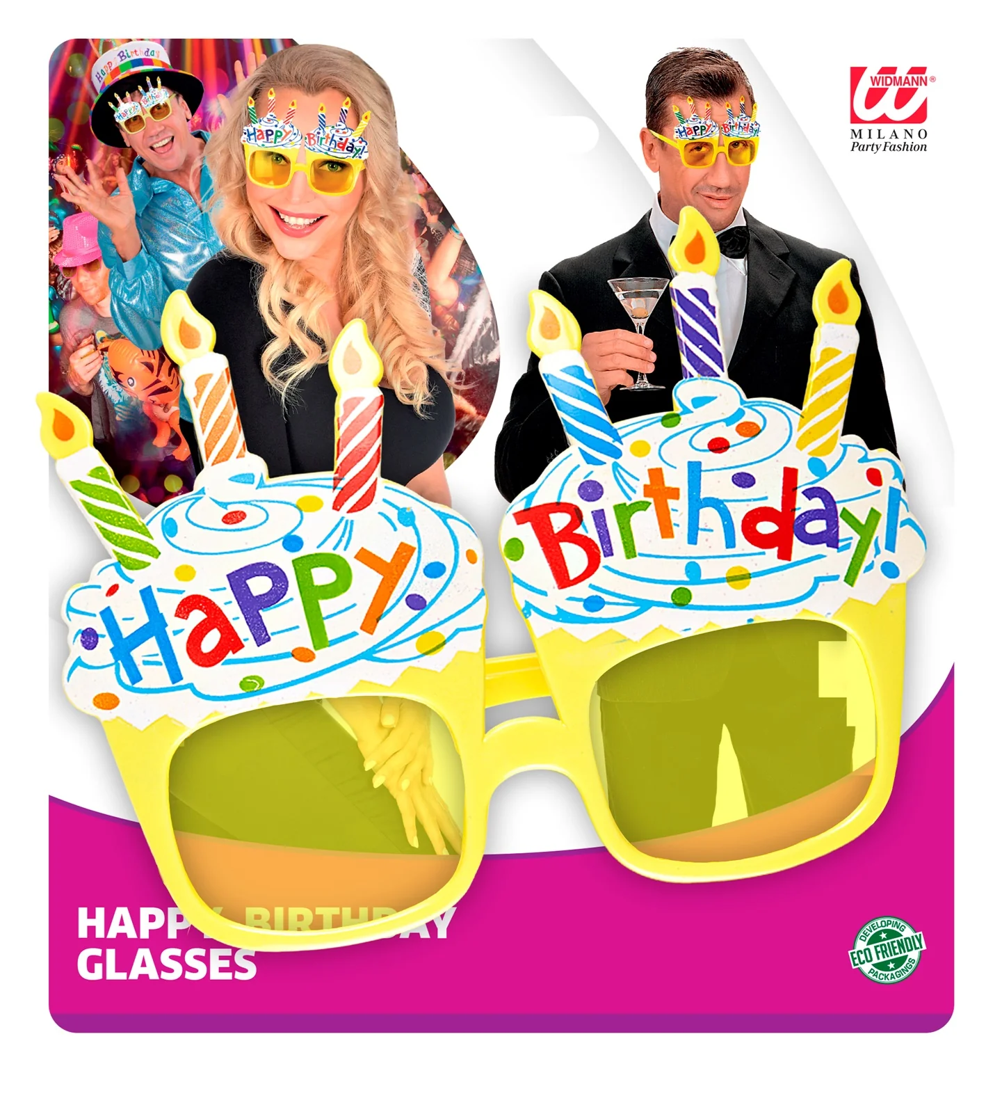 Happy Birthday bril met taart - Image 6
