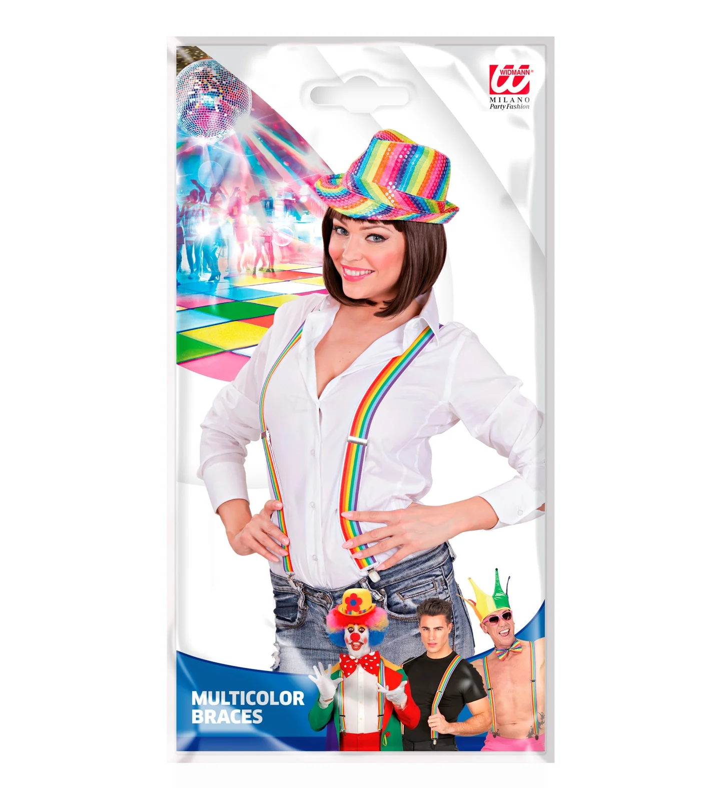 Regenboog bretels rechte streep - Image 7