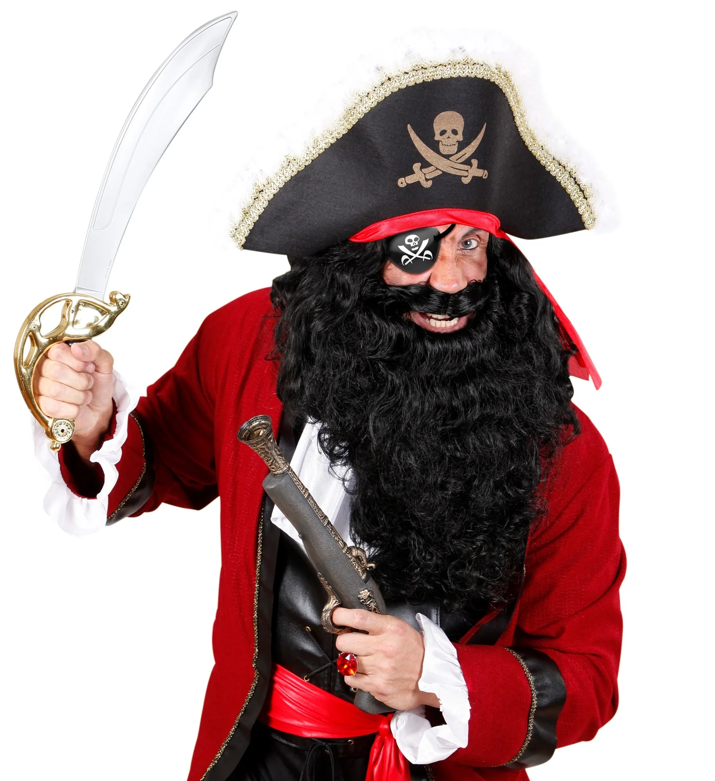 Ooglapje piraat met doodshoofd - Image 3