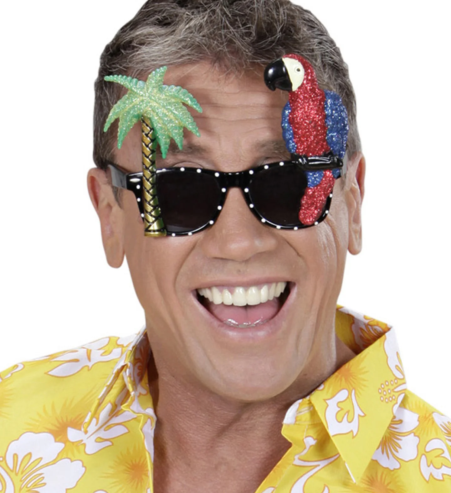 Papegaai bril met palmboom Hawaii - Image 3