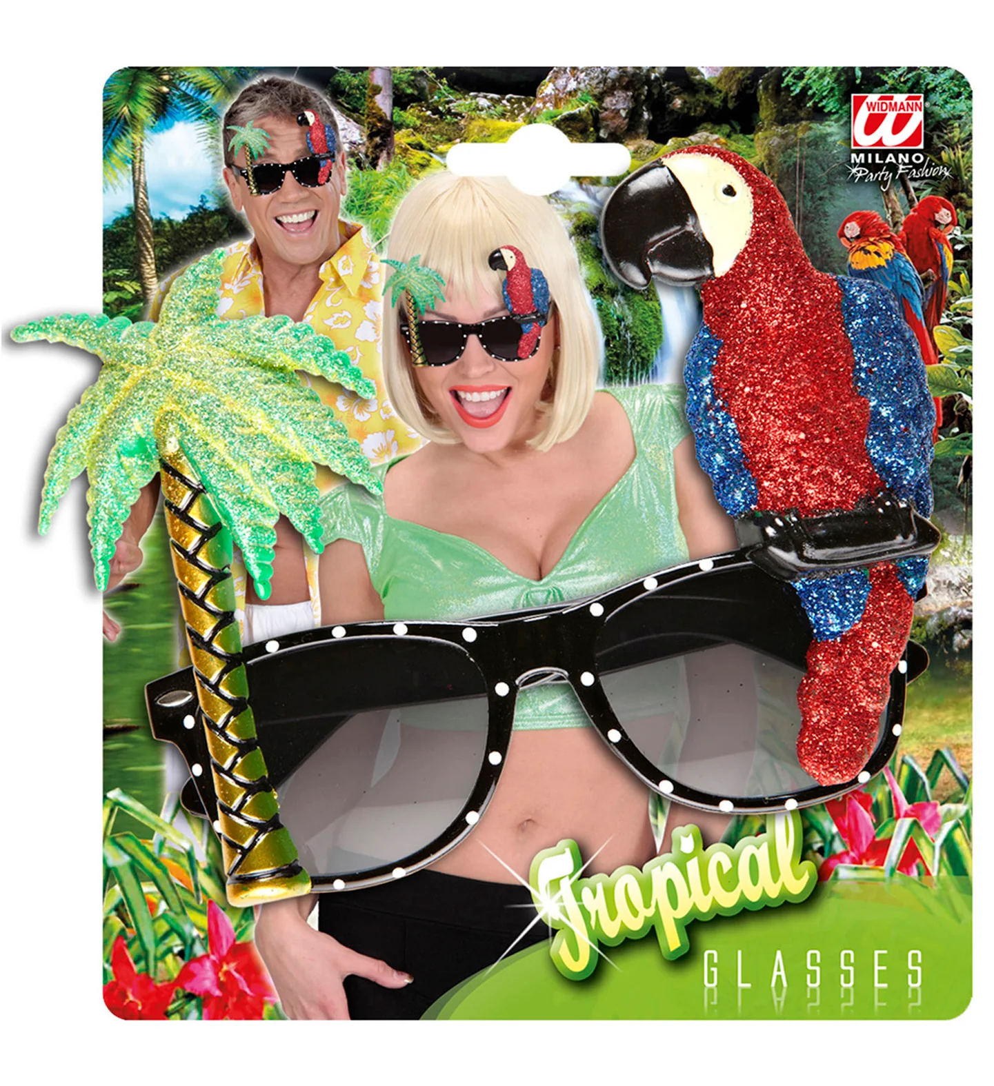 Papegaai bril met palmboom Hawaii - Image 4