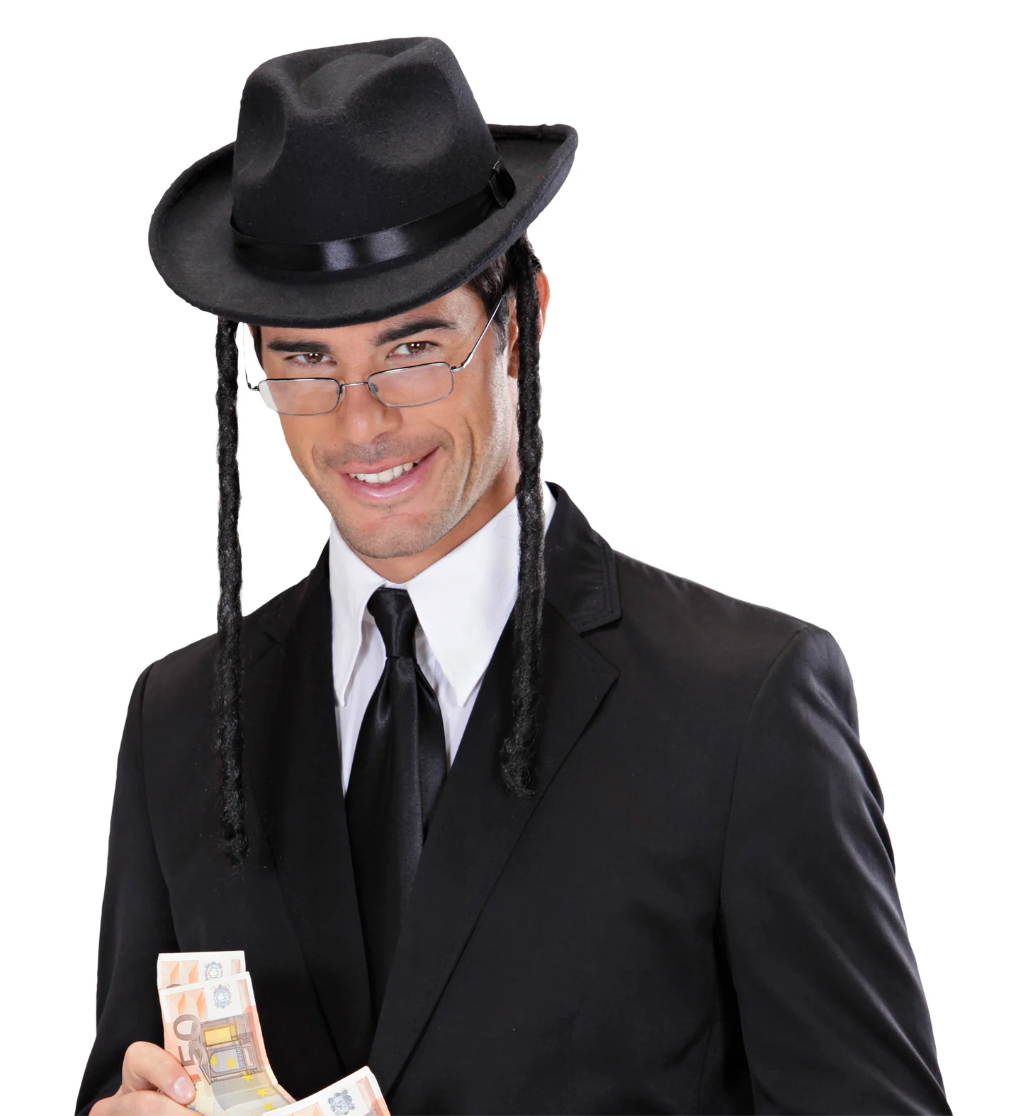 Joodse hoed Rabbi hoed met lokken - Image 2