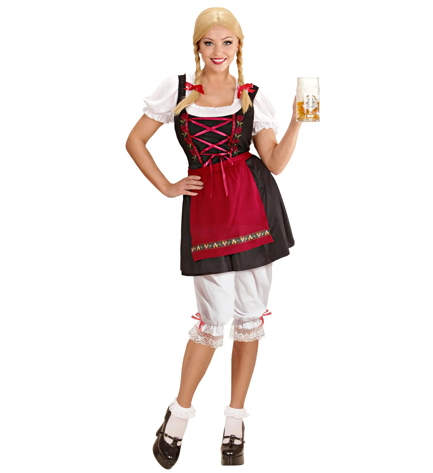 Tiroler broek wit met kant - Image 2
