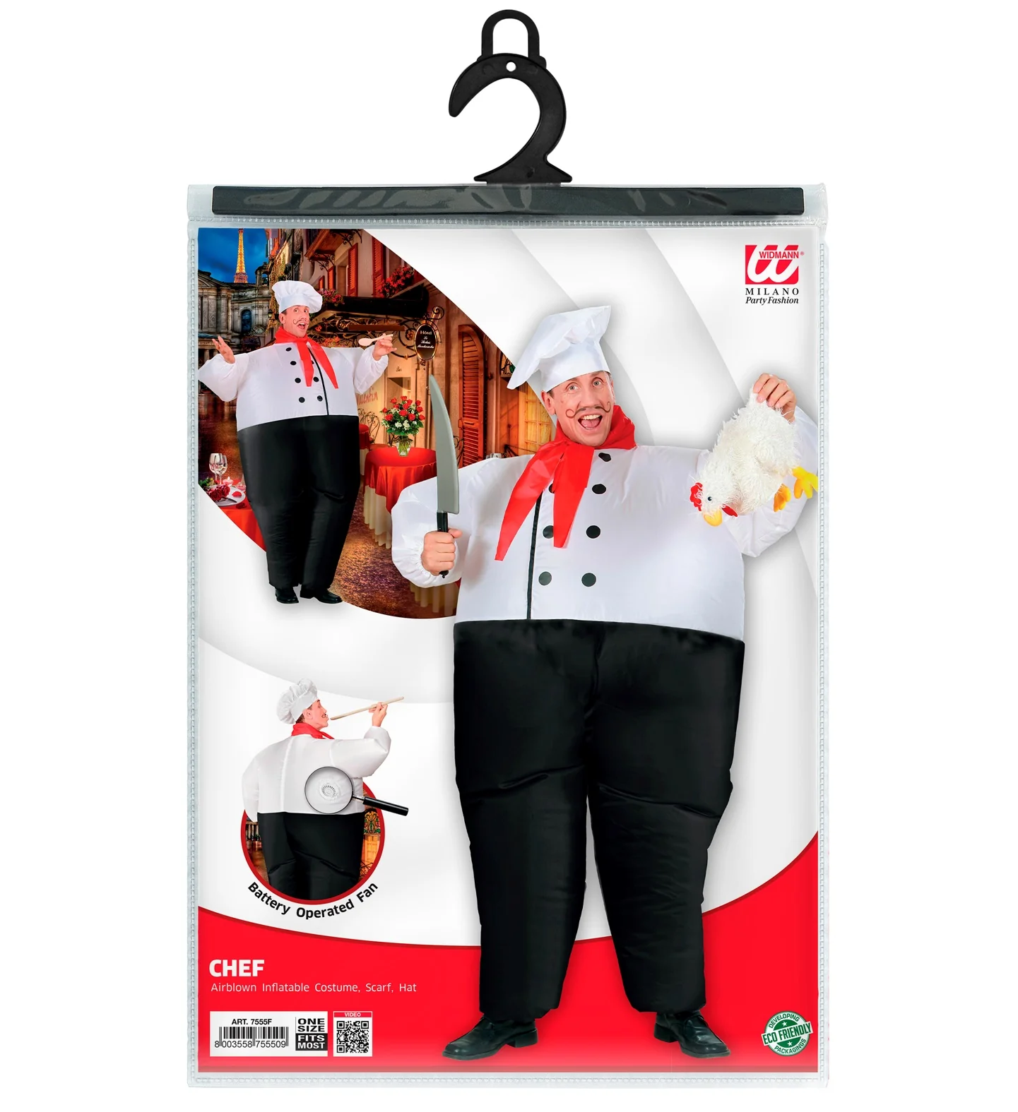 Opblaasbaar Chef kok kostuum - Image 4