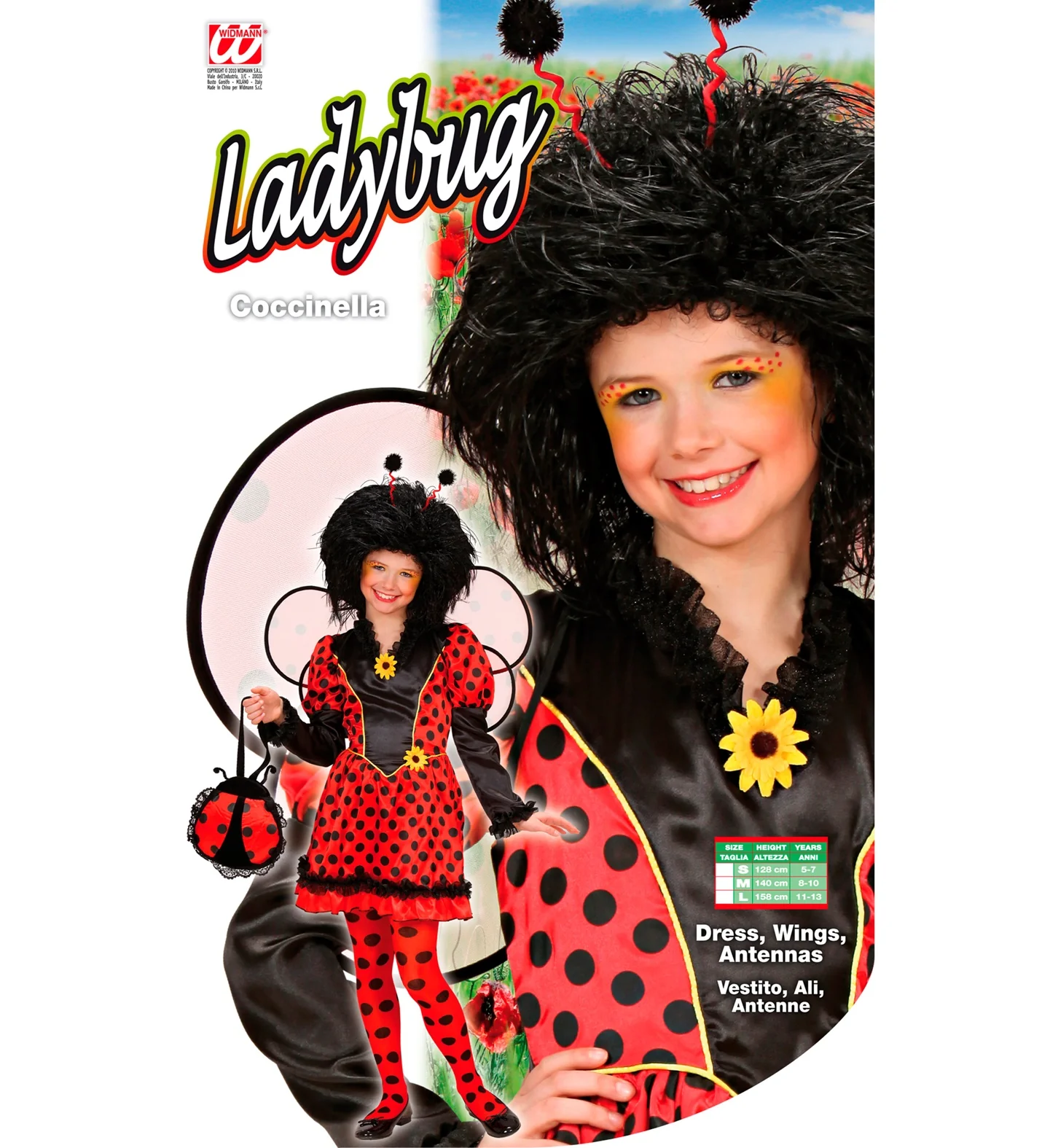 Lieveheersbeestje pak kind Roos - Image 3