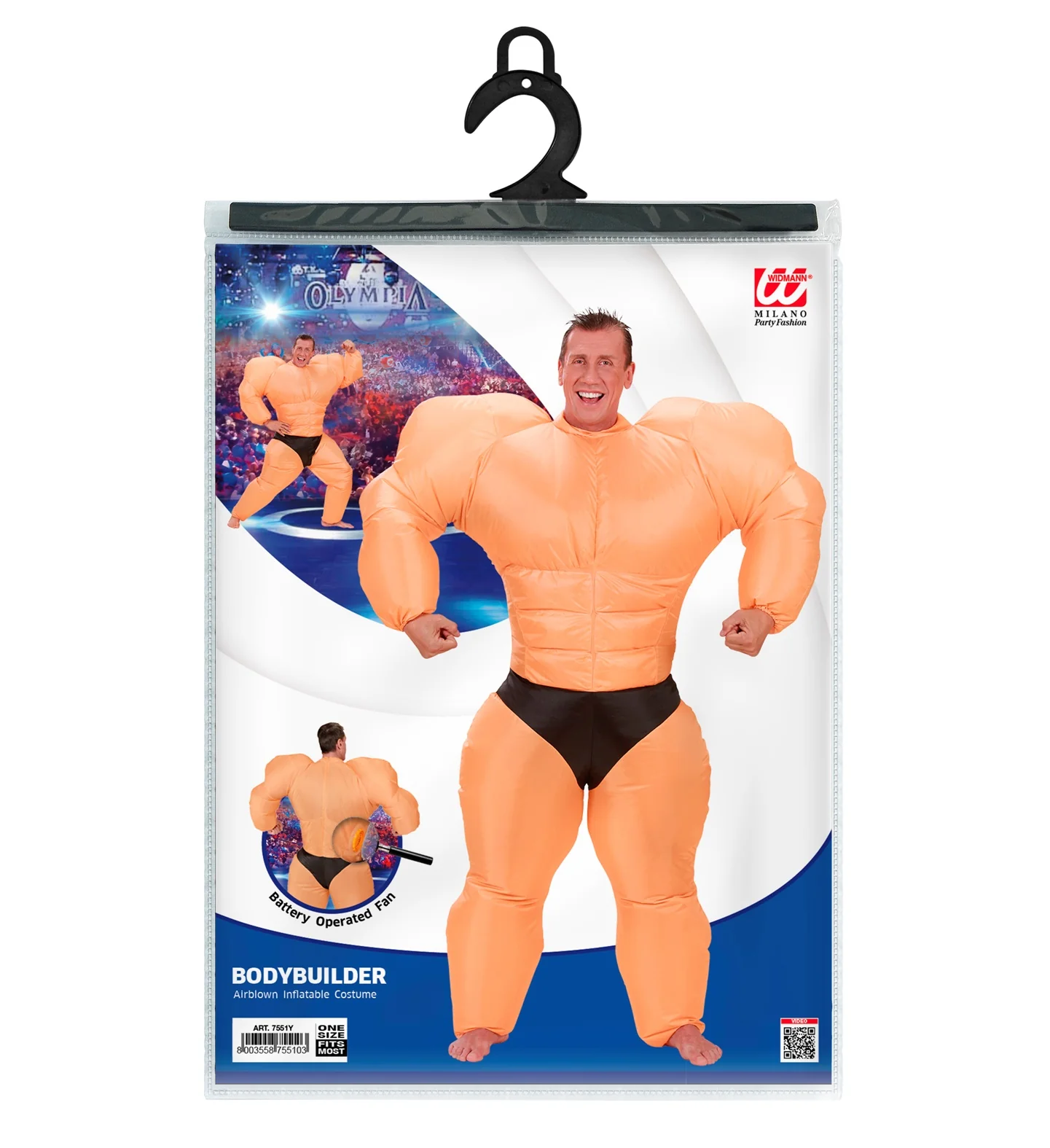 Opblaasbaar bodybuilder gespierd kostuum - Image 4