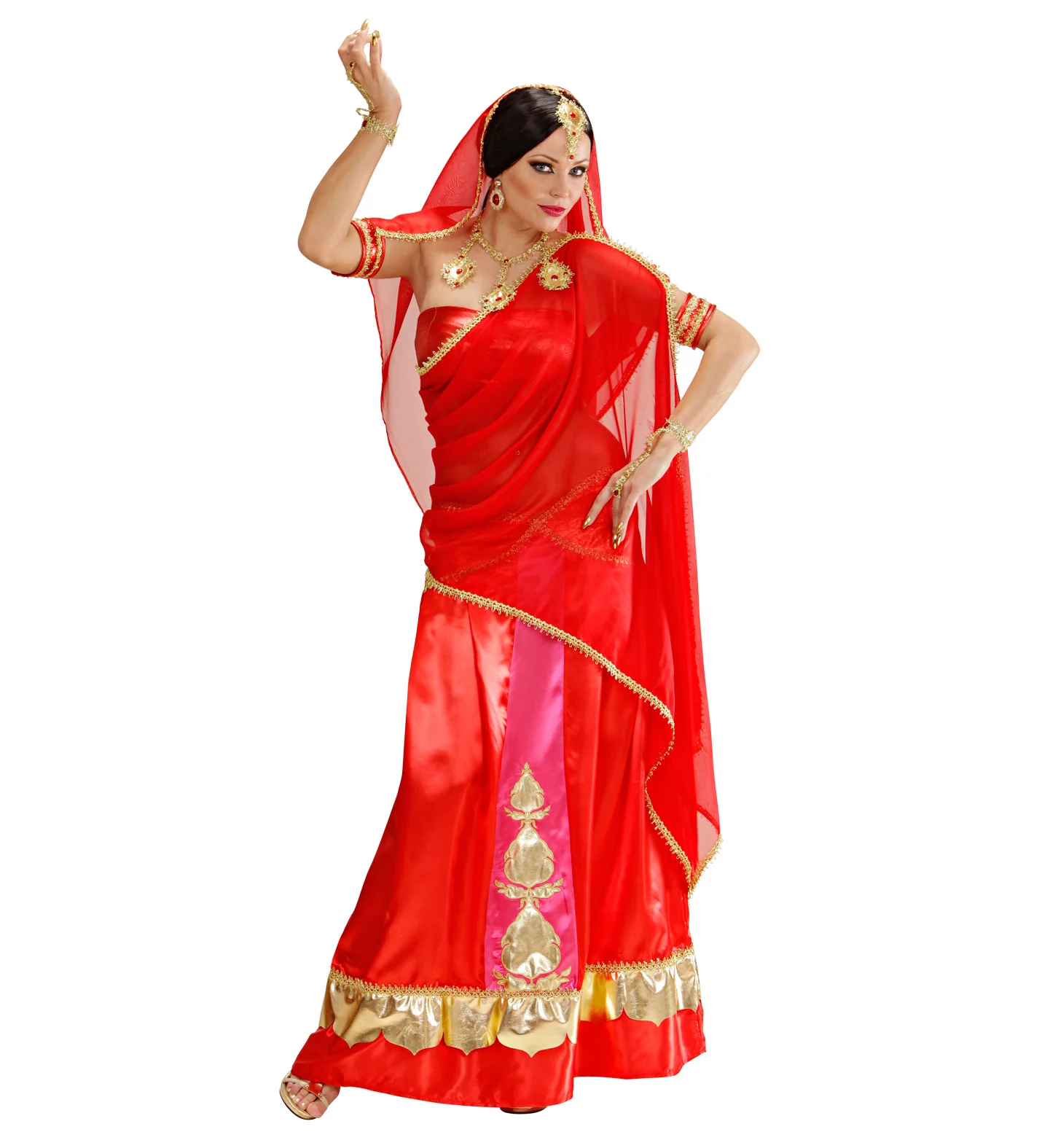 Bollywood pak rood Indische vrouw - Image 4
