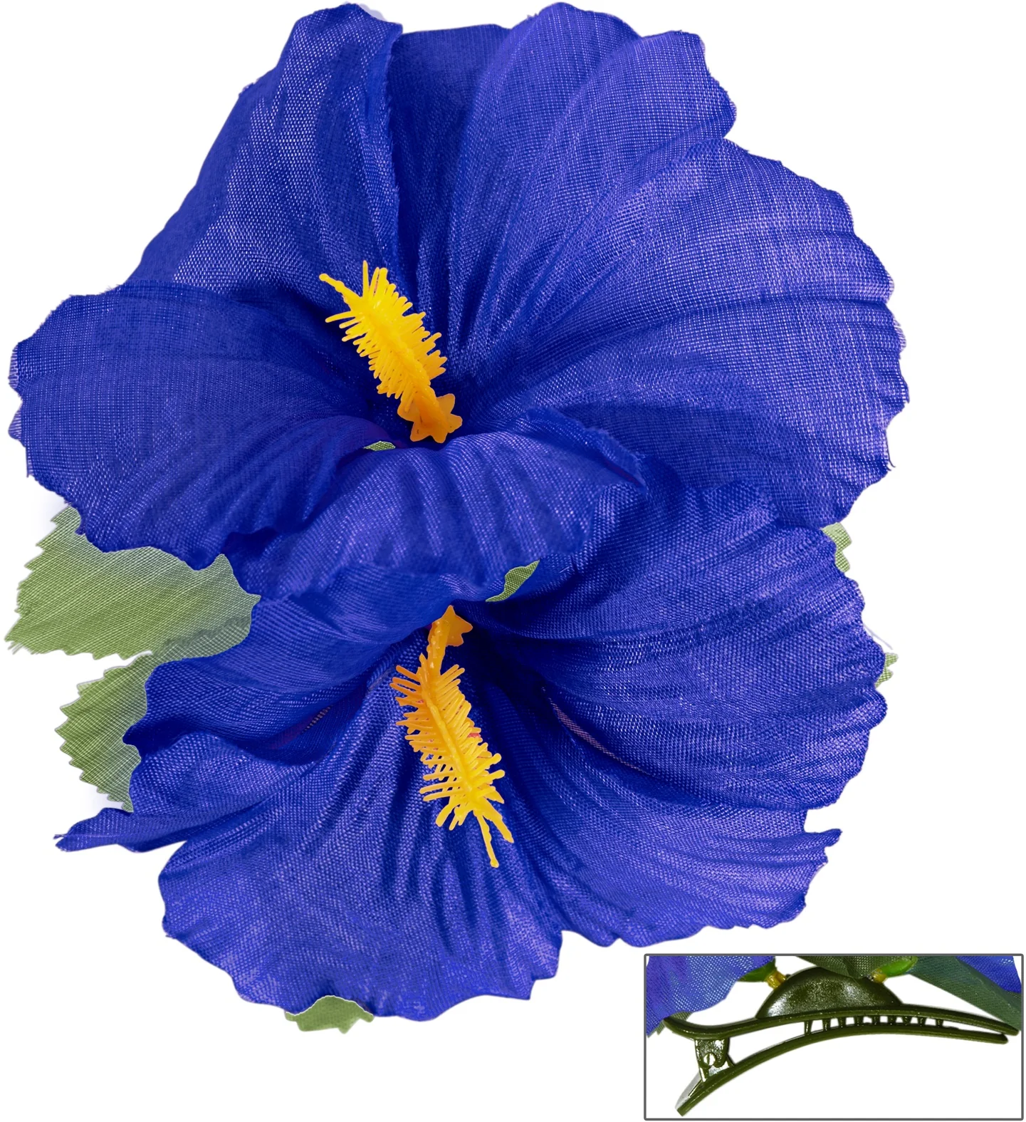 Hawaii bloem haarclip donker blauw - Image 4