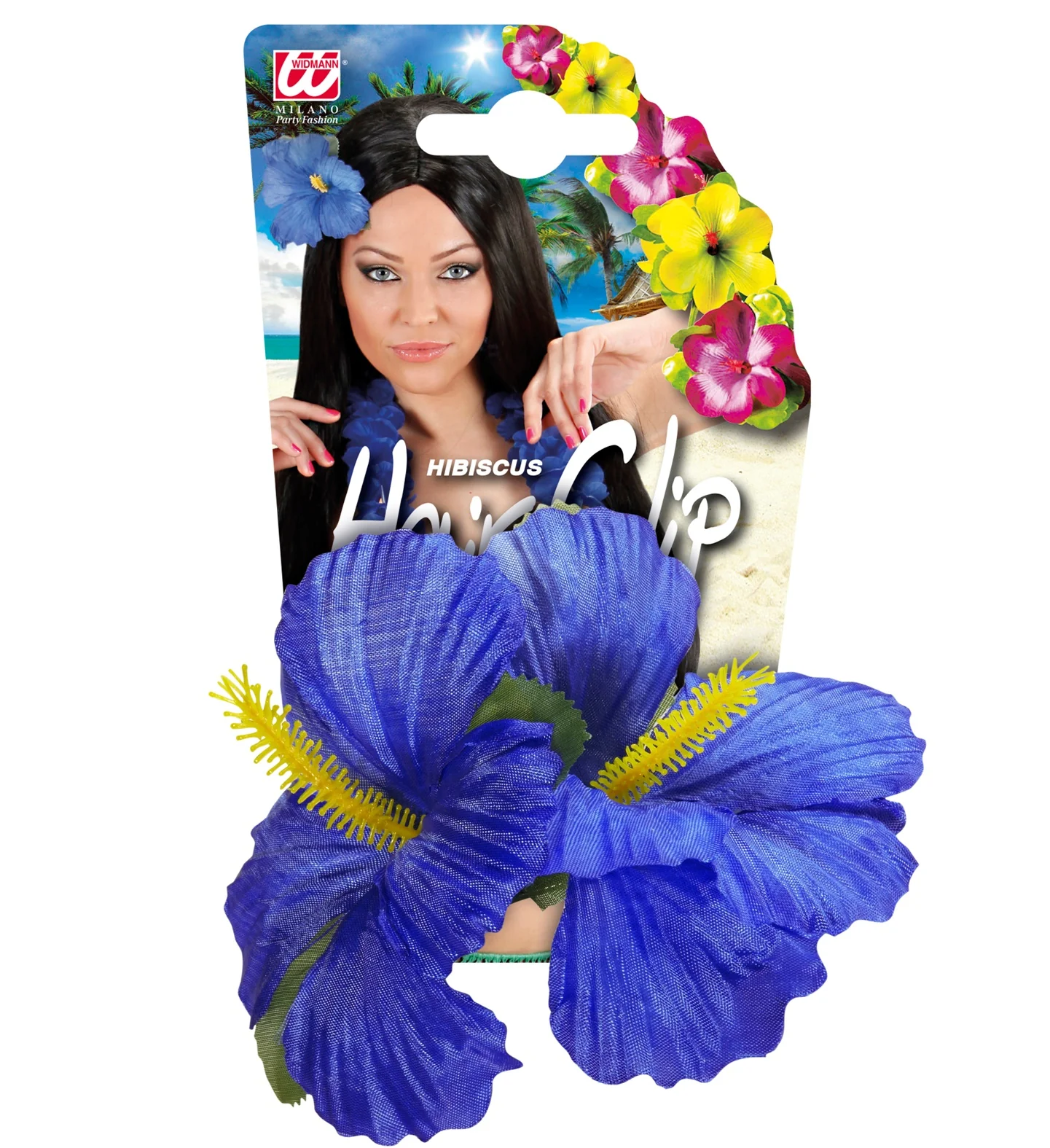 Hawaii bloem haarclip donker blauw - Image 5