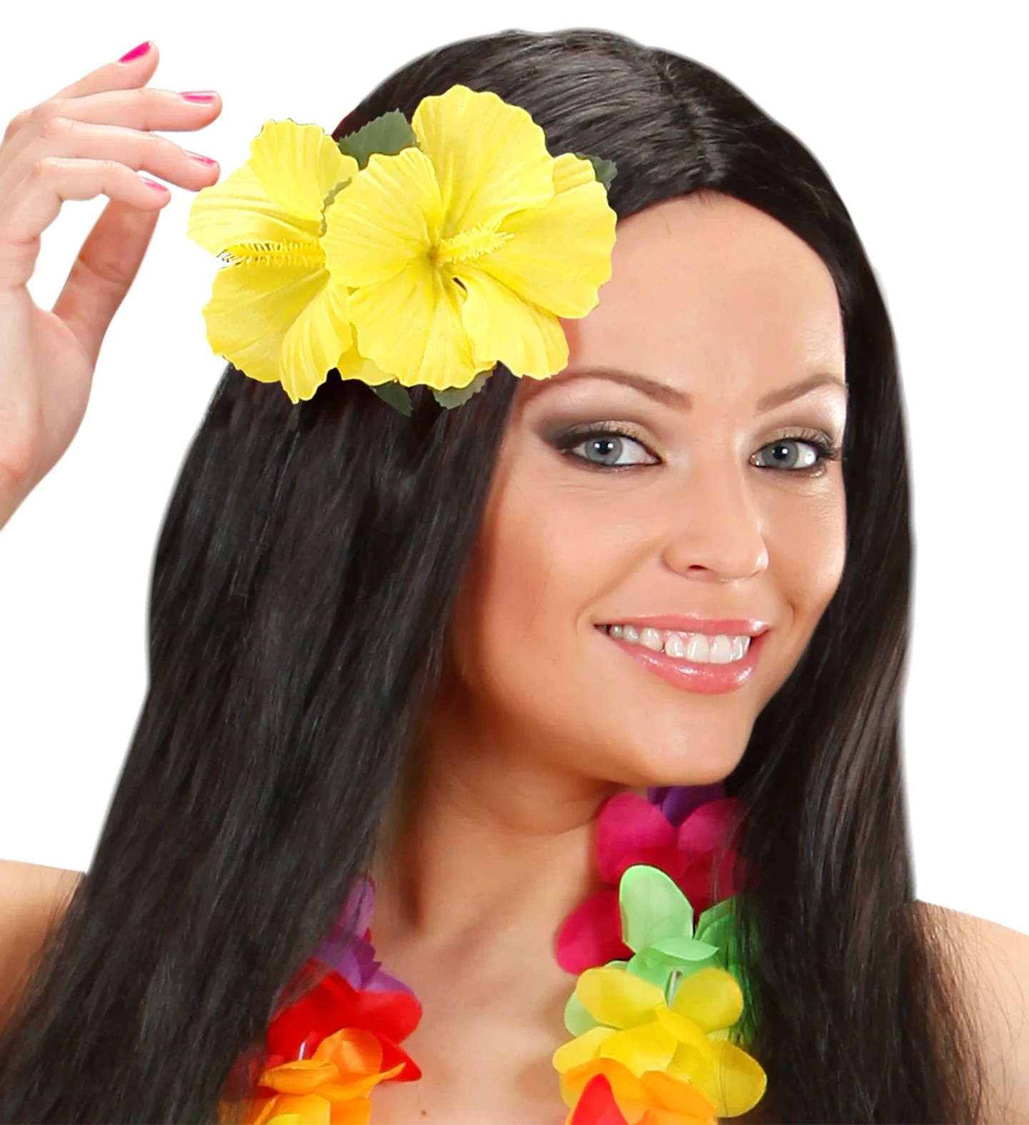 Hawaii bloem haarclip geel - Image 2