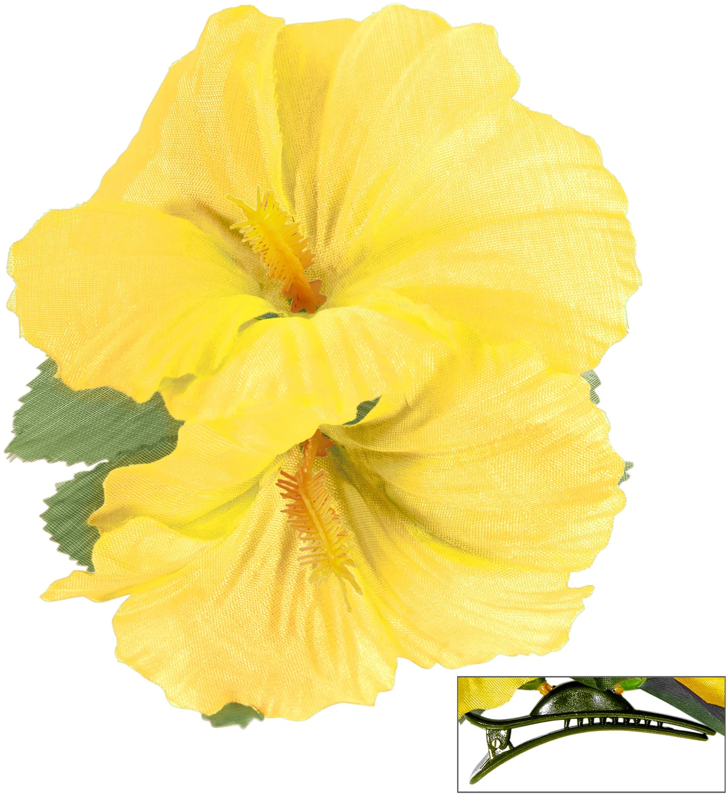 Hawaii bloem haarclip geel - Image 4