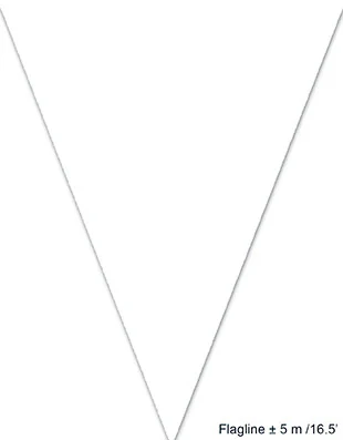 Witte vlaggenlijn slinger 5mtr. - Image 2